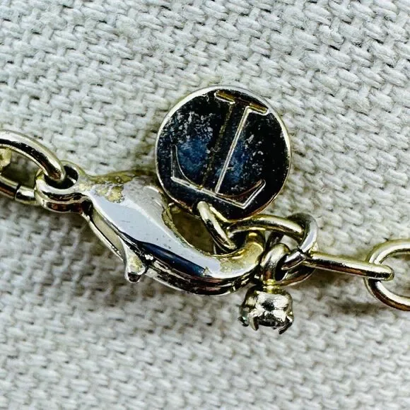 Talbots Statements Necklace Interlocking Rings Mesh Bib Gold Tone Jewelry - Picture 5 of 8